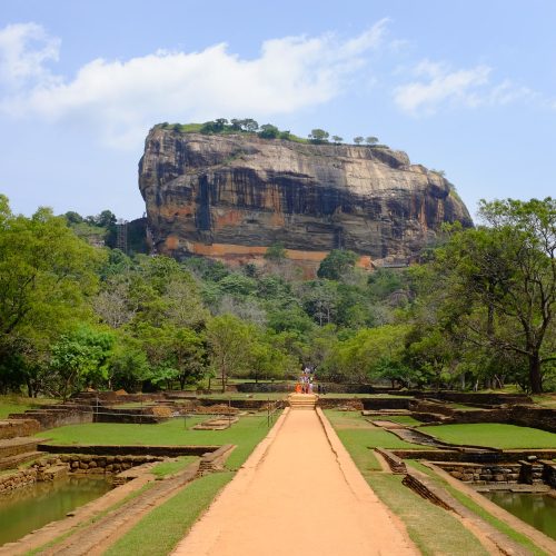 The Sigiriya rock fortress rising from the jungle in central Sri Lanka The Sigiriya rock fortress rising from the jungle in central Sri Lanka