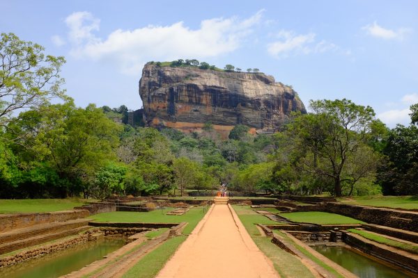 The Sigiriya rock fortress rising from the jungle in central Sri Lanka The Sigiriya rock fortress rising from the jungle in central Sri Lanka